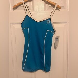 New NWT K-Swiss Teal Primetime Tank with White Accents